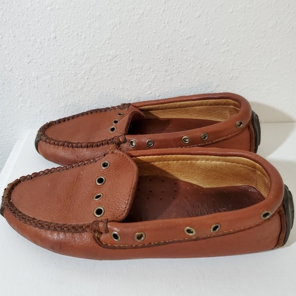 MINNETONKA Women's Loafers Sz 7 Brown Leather Casual Driving Comfort Minimalist - Picture 2 of 9